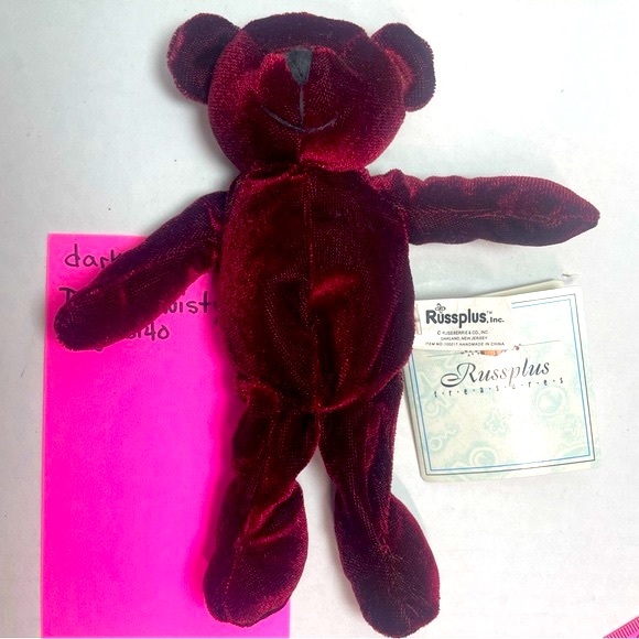 BNWT RussPlus Ice Velour Color Bear 100017 Price Firm - Picture 3 of 9
